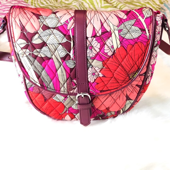 Vera Bradley ‘Slim Saddle Bag’ Crossbody Handbag - Picture 2 of 7